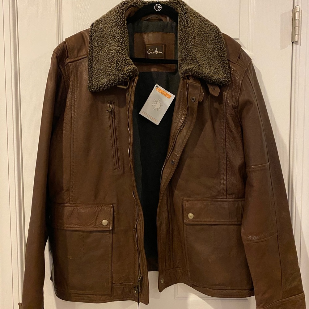 Cole Haan Men’s Leather Jacket